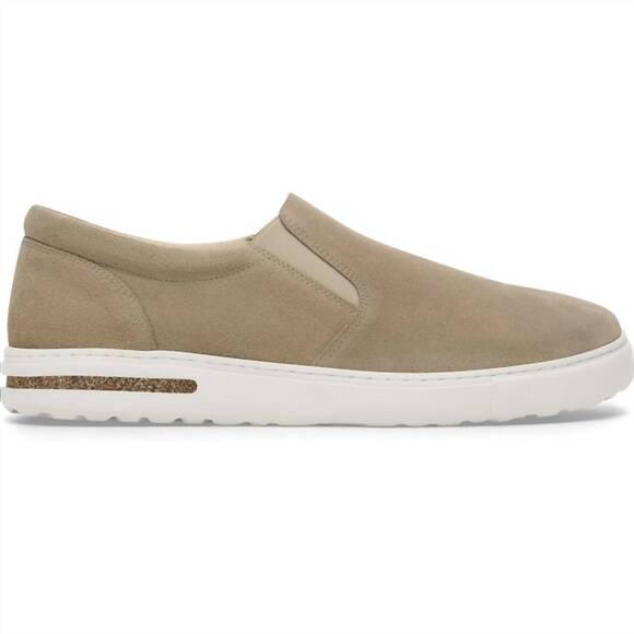NEW BIRKENSTOCK women's oswego slip on shoe in taupe